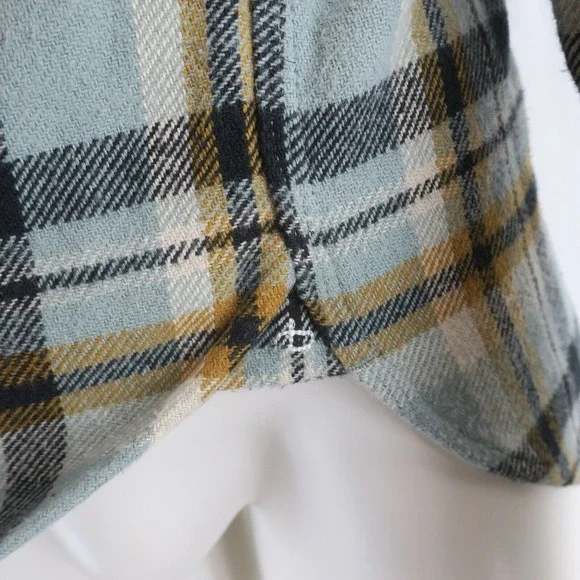 rag & bone Engineered Button Up Flannel Shirt Mens M Green Plaid Retail $350